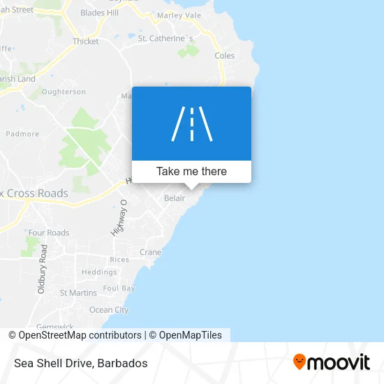 Sea Shell Drive map