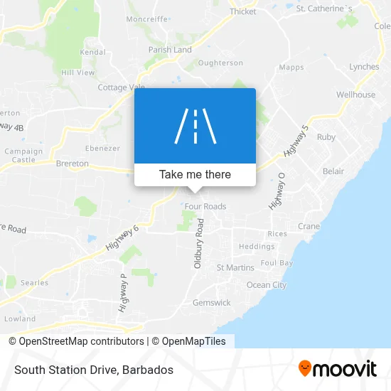 South Station Drive map