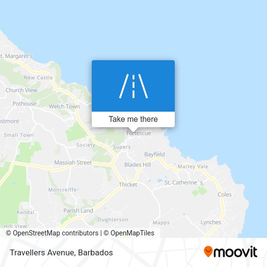Travellers Avenue map