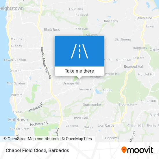 Chapel Field Close map