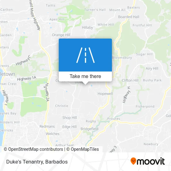Duke's Tenantry map