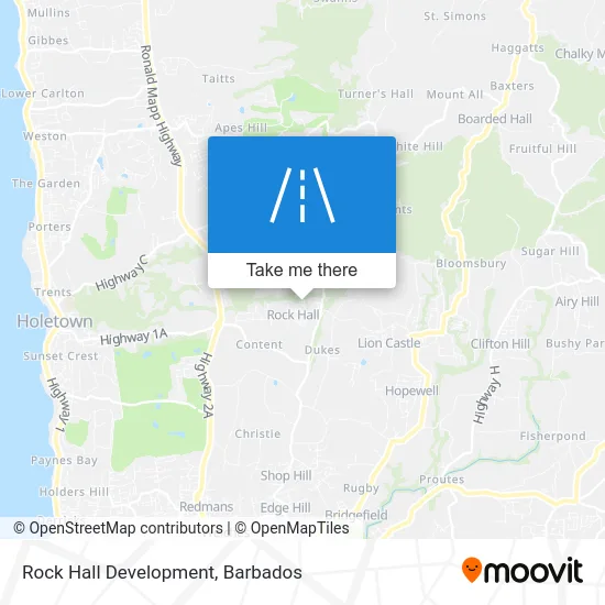 Rock Hall Development map