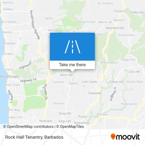 Rock Hall Tenantry map