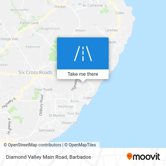 Diamond Valley Main Road map