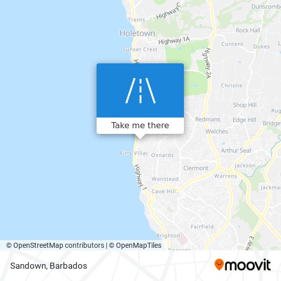 Sandown map