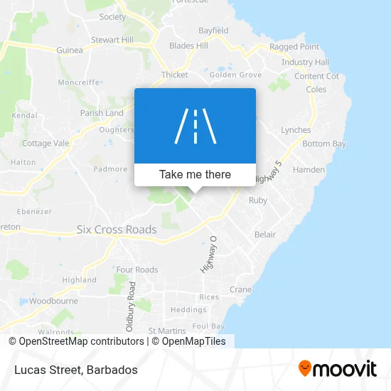 Lucas Street map