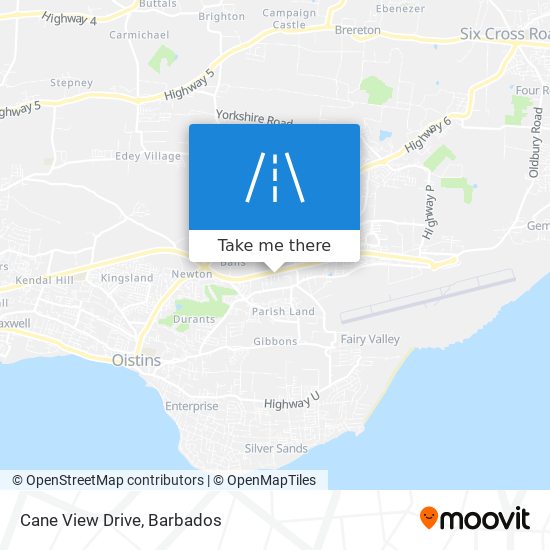 Cane View Drive map