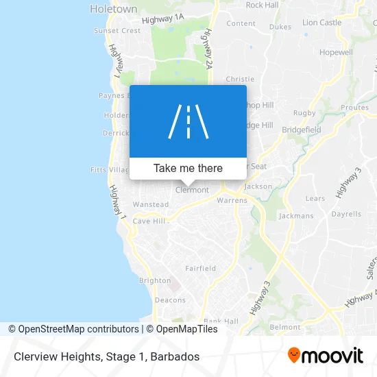 Clerview Heights, Stage 1 map