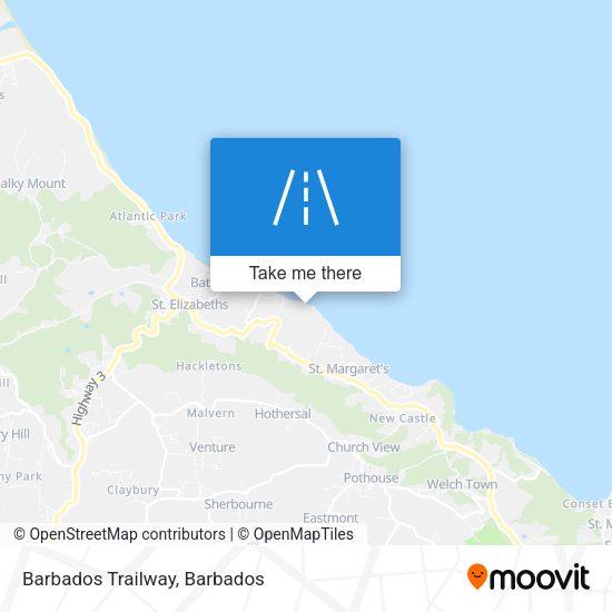 Barbados Trailway map