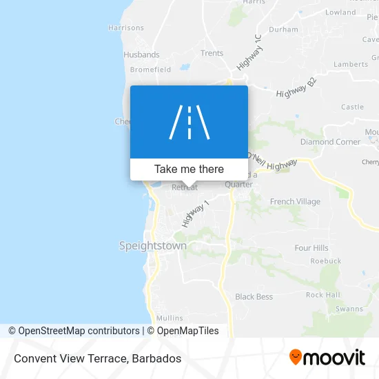 Convent View Terrace map