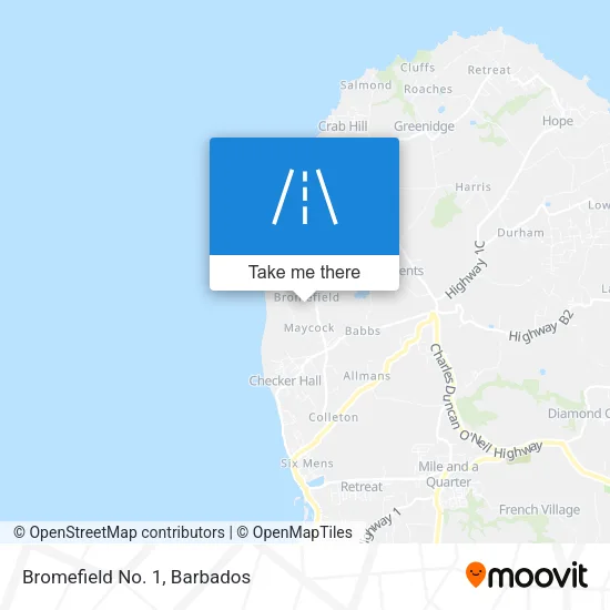 Bromefield No. 1 map