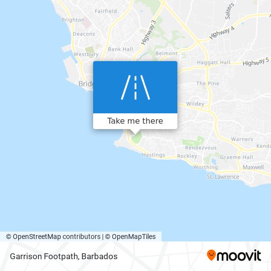 Garrison Footpath map