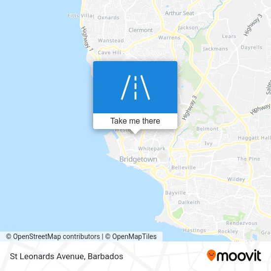 St Leonards Avenue map