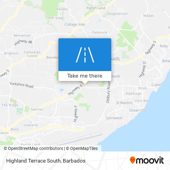 Highland Terrace South map