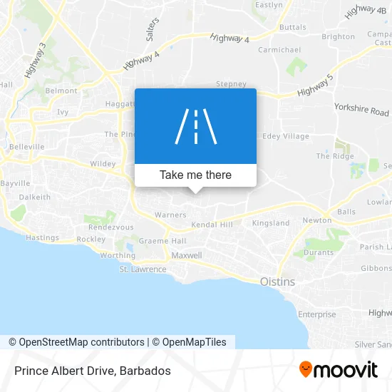 Prince Albert Drive map
