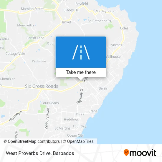 West Proverbs Drive map