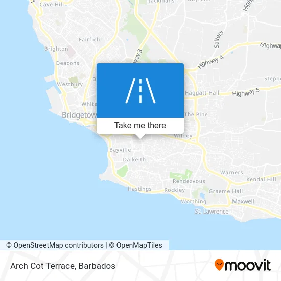 Arch Cot Terrace map