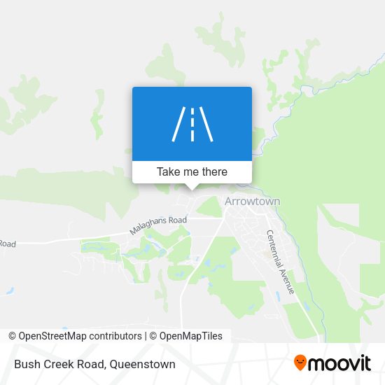 Bush Creek Road map