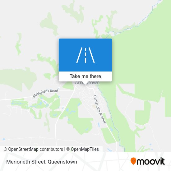 Merioneth Street map