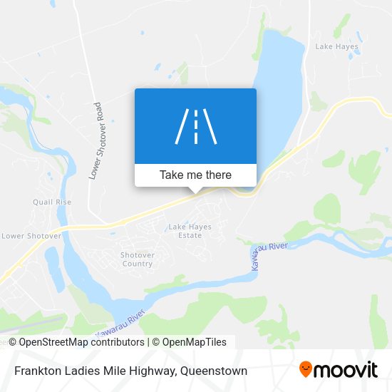 Frankton Ladies Mile Highway map