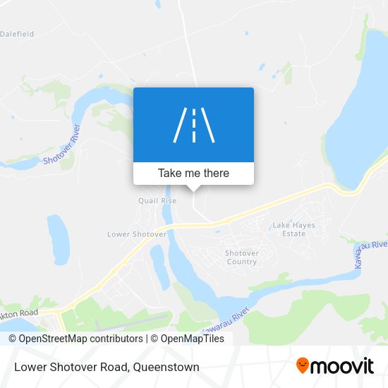 Lower Shotover Road map