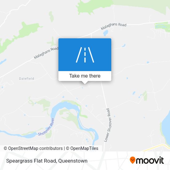 Speargrass Flat Road map