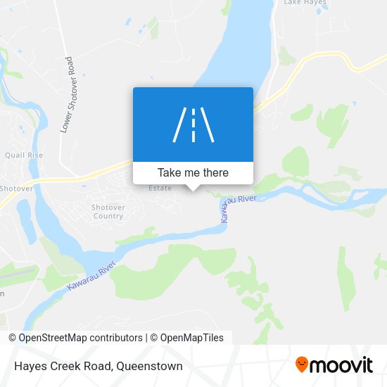 Hayes Creek Road map