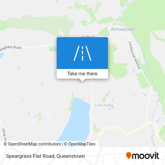 Speargrass Flat Road map