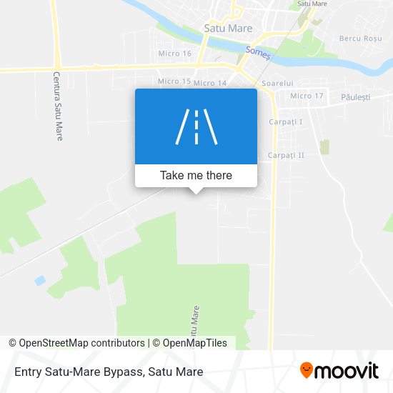Entry Satu-Mare Bypass map