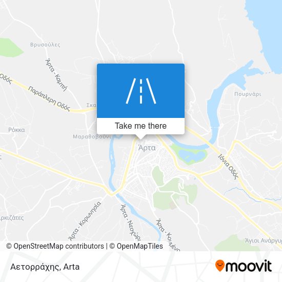 Αετορράχης map