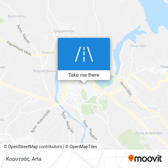 Κορυτσάς map
