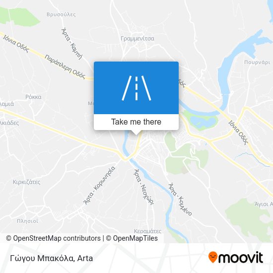 Γώγου Μπακόλα map
