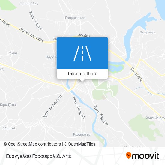 Ευαγγέλου Γαρουφαλιά map