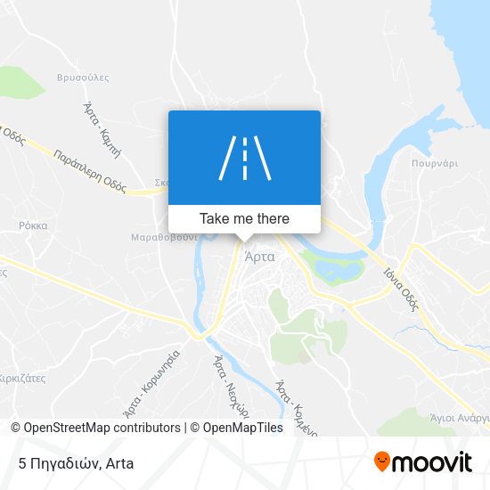 5 Πηγαδιών map