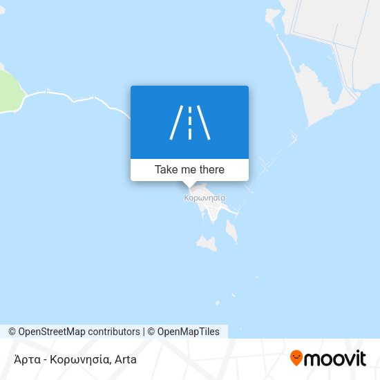 Άρτα - Κορωνησία map