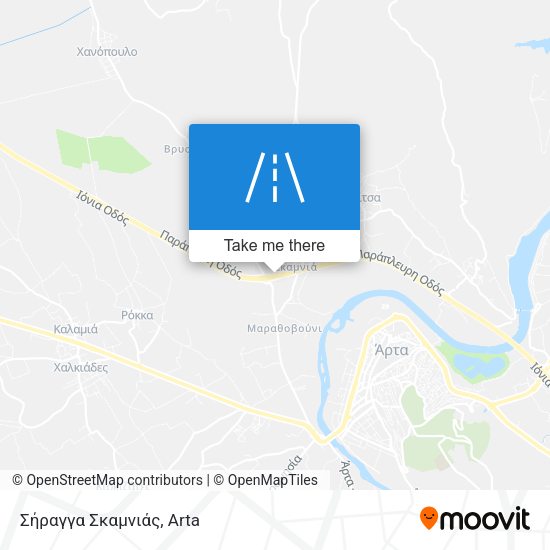 Σήραγγα Σκαμνιάς map