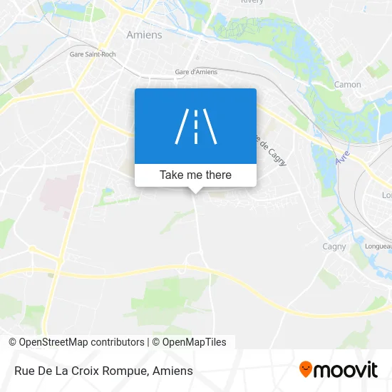 Rue De La Croix Rompue map