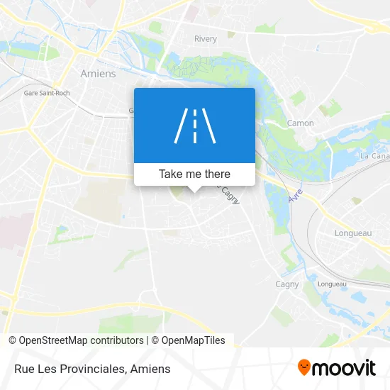 Rue Les Provinciales map