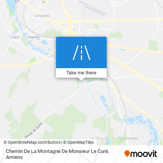 Mapa Chemin De La Montagne De Monsieur Le Curé