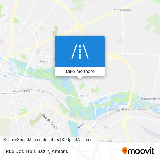 Rue Des Trois Bazin map