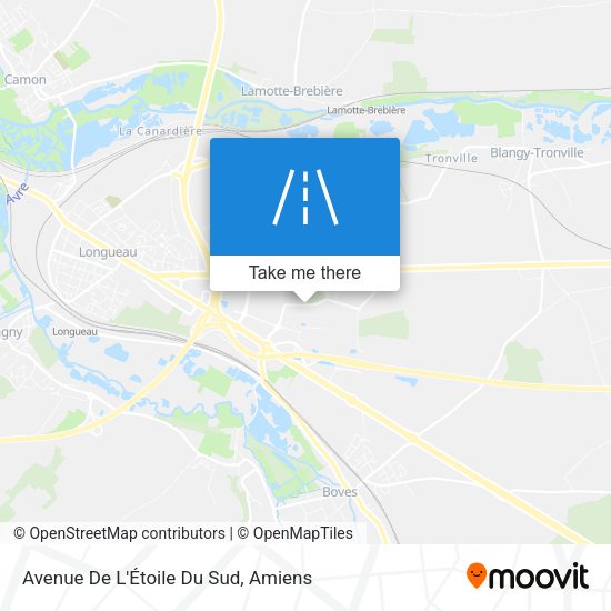 Avenue De L'Étoile Du Sud map