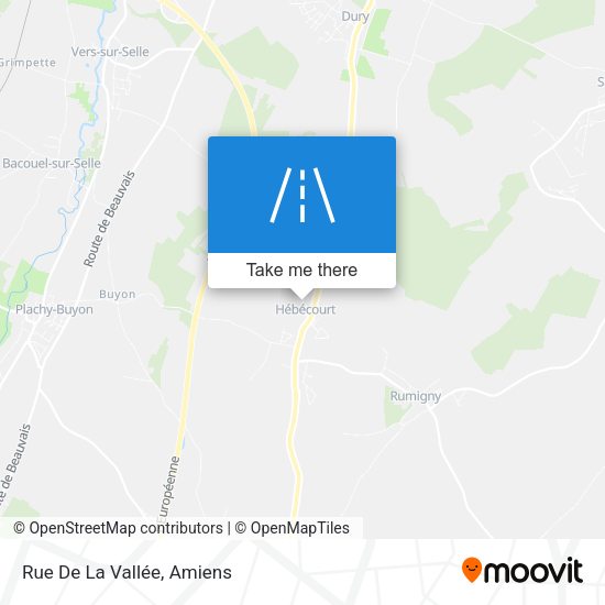 Rue De La Vallée map
