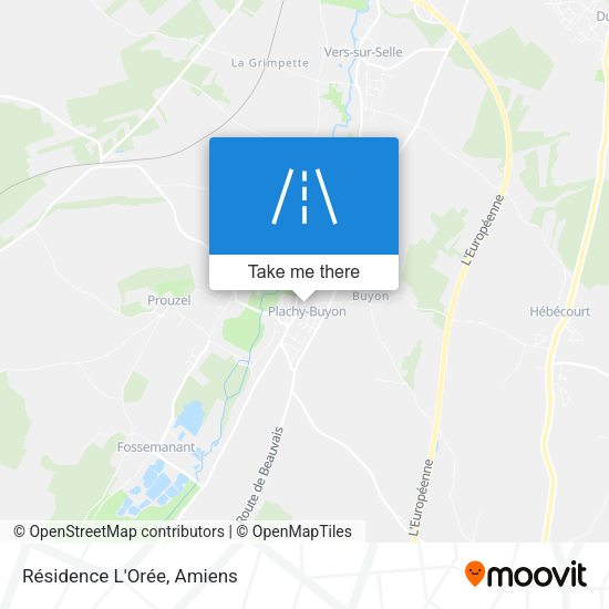 Résidence L'Orée map