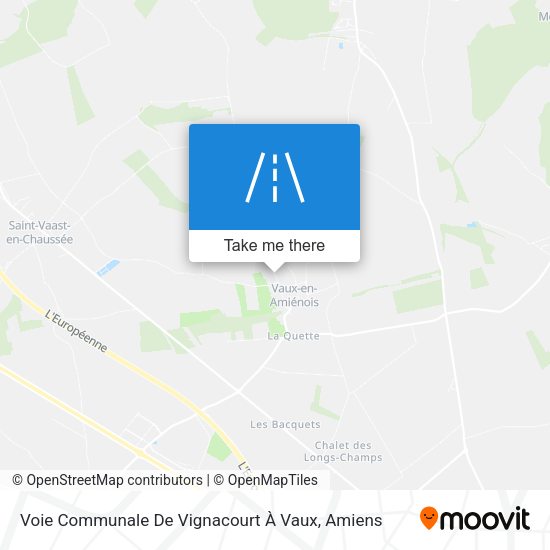 Voie Communale De Vignacourt À Vaux map