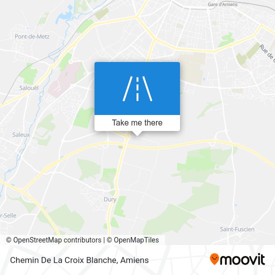 Chemin De La Croix Blanche map