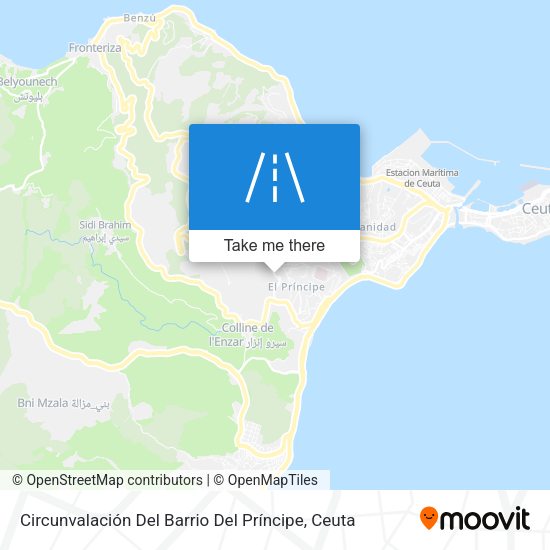Circunvalación Del Barrio Del Príncipe map