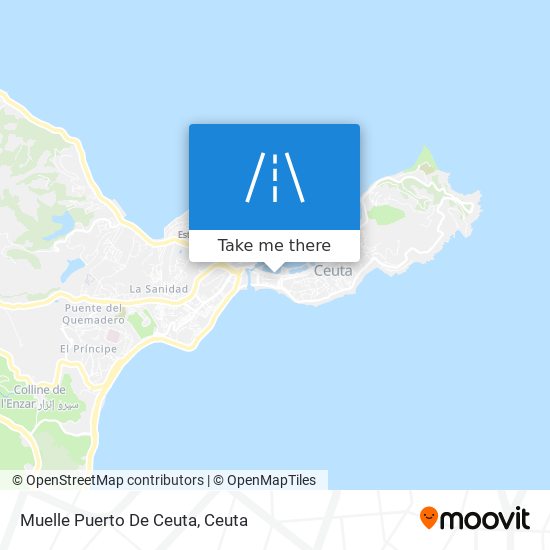 mapa Muelle Puerto De Ceuta