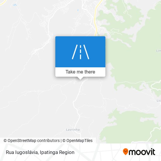 Mapa Rua Iugoslávia