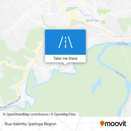 Rua Itabirito map