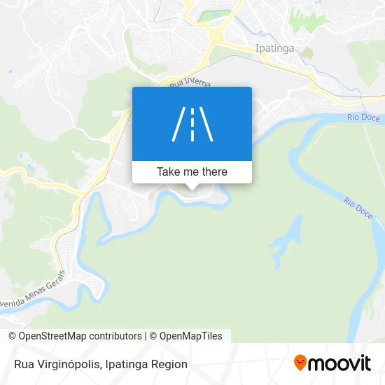Rua Virginópolis map